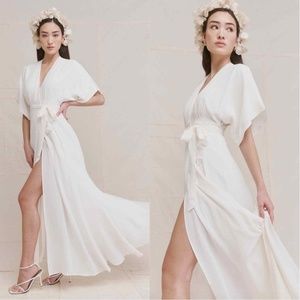 Reformation Winslow Dress in Ivory
